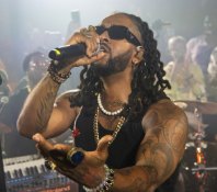 Omarion performing at a JammJam