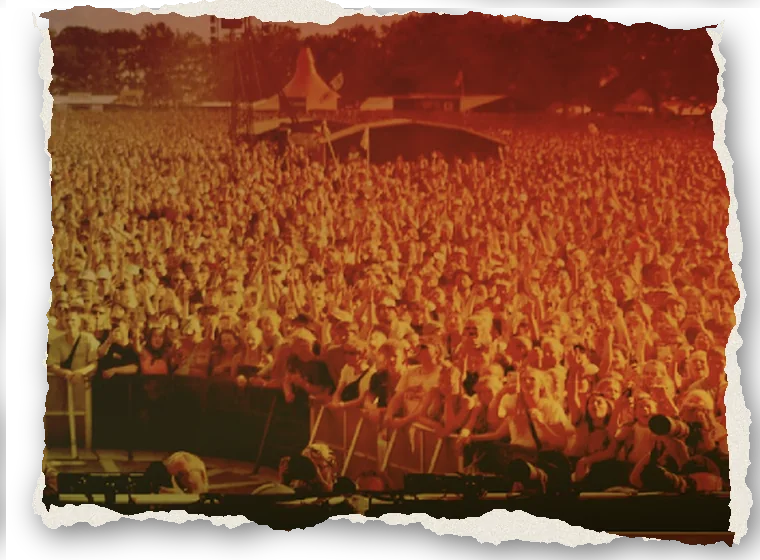 The Roskilde Festival 2023 crowd from the JammJam stage