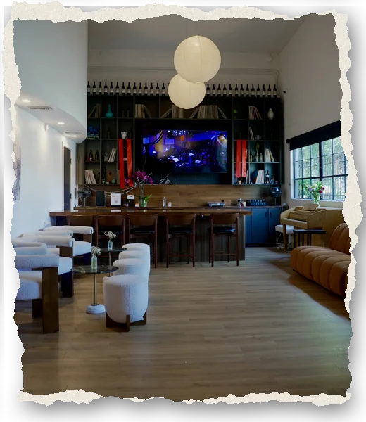 The lounge at The Recording Club